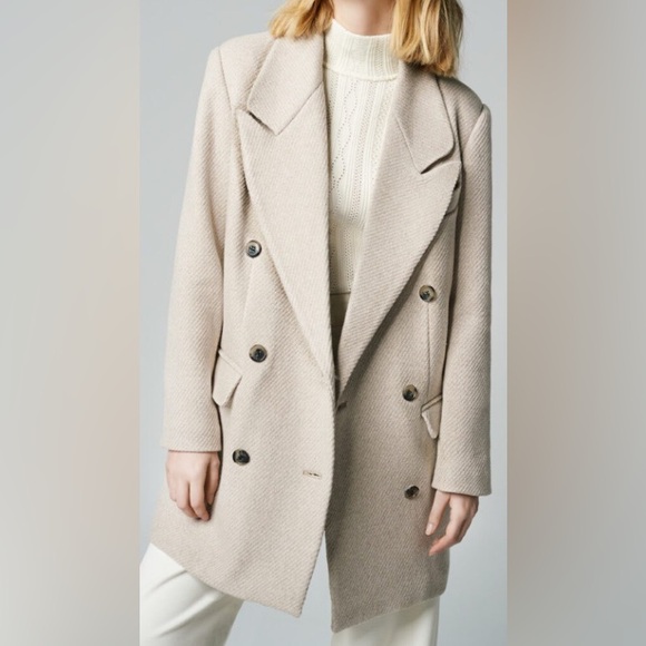 Smythe Jackets & Blazers - Smythe DB Car Coat, Latte, sz Small